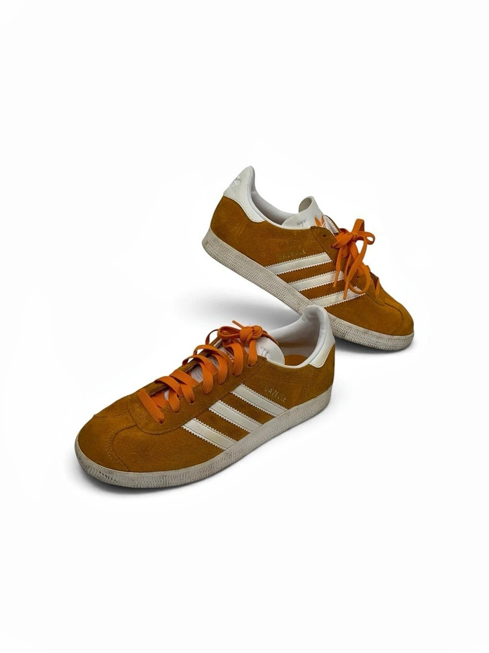 adidas Men’s Gazelle Sneakers Orange  & White US 6